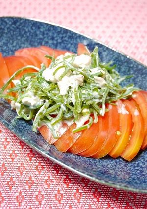 簡単！トマトの昆布ツナチーズソース-レシピのメイン写真