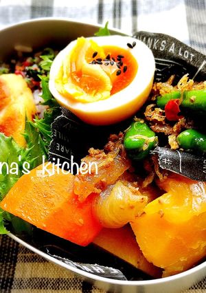 女子高生の野菜モリモリ肉じゃが弁当♪♪-レシピのメイン写真