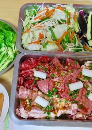 我が家の☆焼肉パーティ−-レシピのメイン写真