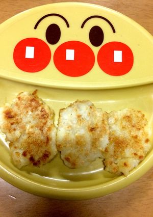 9ヶ月からの手づかみ離乳食〜納豆のお焼き-レシピのメイン写真