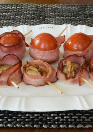 トマトとホタテのくるくるベーコン-レシピのメイン写真