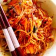 少しでも野菜が取りたい!キムチ焼きそば