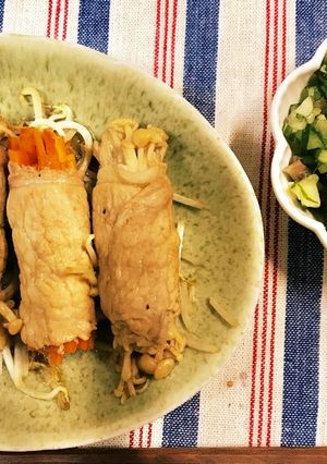 豚肉のにんじん&えのき巻き-レシピのメイン写真