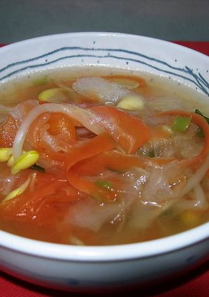 ピーラー野菜で♬栄養たっぷりスープ♪-レシピのメイン写真