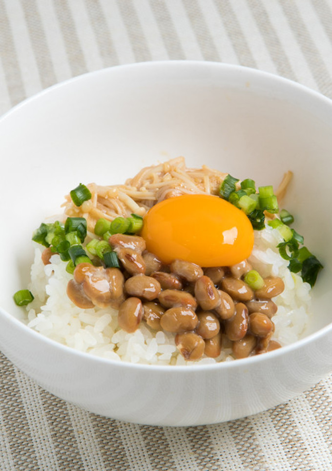 博多えのきを使ったなめ茸納豆丼-レシピのメイン写真