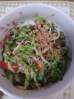 あまったカニかまの簡単キュウリ合え-レシピのメイン写真