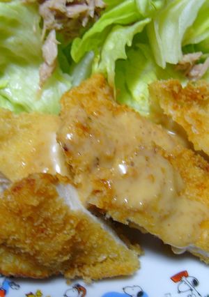 ごちそう♡チキンカツのゴマダレサラダ-レシピのメイン写真