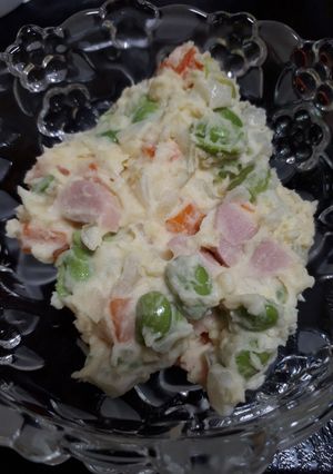 クリームチーズと枝豆のポテトサラダ-レシピのメイン写真