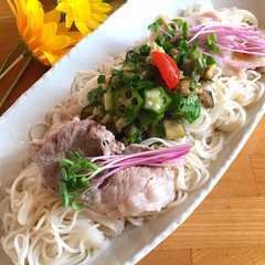 รูปของ だし乗せスタミナそうめん