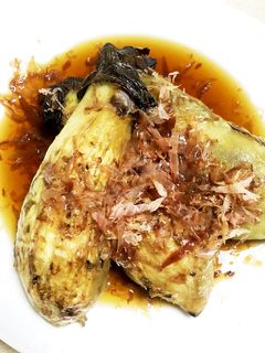 暑い日にピッタリ!朝採れナスの焼きナス-レシピのメイン写真