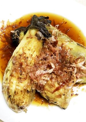 暑い日にピッタリ！朝採れナスの焼きナス-レシピのメイン写真