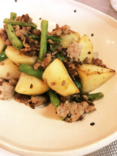 塩味でいただく♪豚ひき肉じゃが炒め-レシピのメイン写真