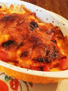 ハムとトマトのチーズ焼き-レシピのメイン写真