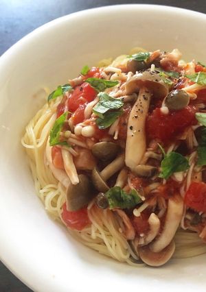 さっぱり簡単☆トマトとツナの冷製パスタ-レシピのメイン写真
