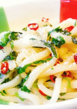 青じそ香る☆シンプルイタリアンうどん-レシピのメイン写真