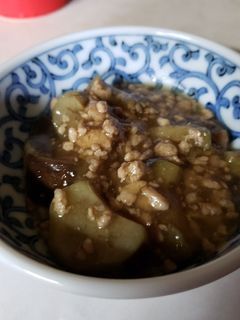 簡単挽き肉あんかけ茄子-レシピのメイン写真