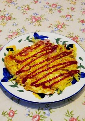 ベーコンポテチーズオムレツ-レシピのメイン写真