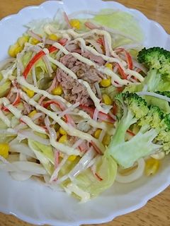 さっぱり!うちのサラダうどん-レシピのメイン写真