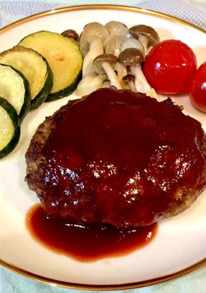 美味しいソースのハンバーグ-レシピのメイン写真