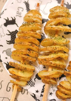 簡単！フライパンで海苔塩トルネードポテト-レシピのメイン写真