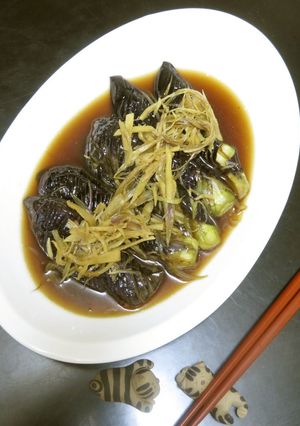 揚げナスのオランダ煮☆茗荷と生姜の風味で-レシピのメイン写真