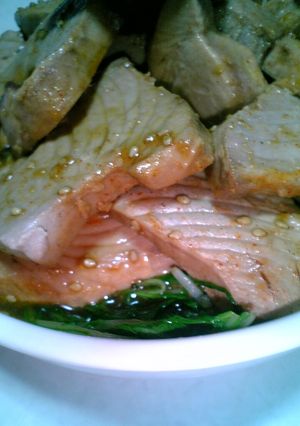 ☆かつお☆で焼肉風どんぶりご飯♪-レシピのメイン写真