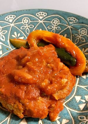 煮込みハンバーグ　-レシピのメイン写真