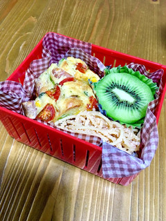 中学生女子 ケークサレ弁当-レシピのメイン写真