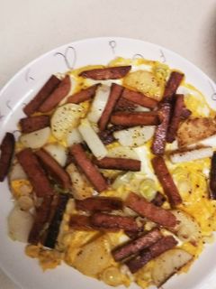 スパムと長芋のオープンオムレツ-レシピのメイン写真