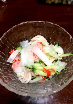 さっぱり夏大根の酢の物-レシピのメイン写真