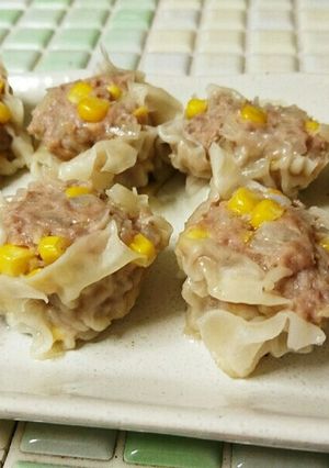 簡単☆フライパンでとうもろこし焼売☆-レシピのメイン写真