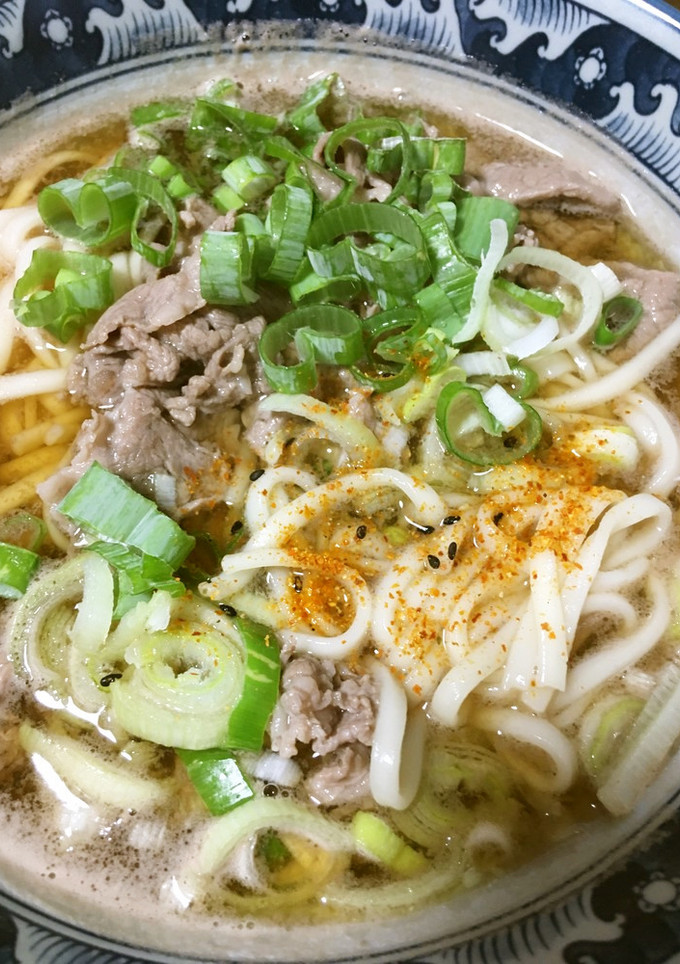超簡単　牛ネギ煮込みうどん-レシピのメイン写真
