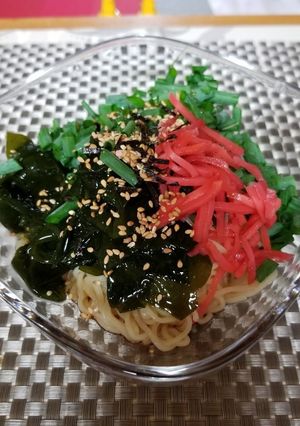 超サッパリ☆ワカメとネギの冷やし中華-レシピのメイン写真