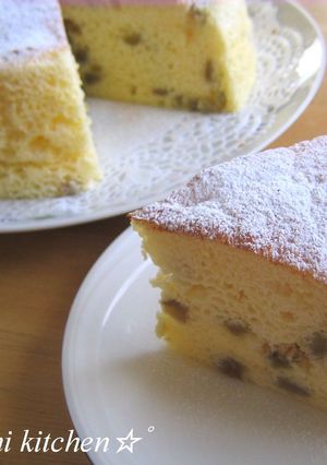 梅酒入り✿ヨーグルトスフレケーキ-レシピのメイン写真