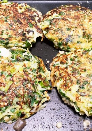 玉子多め、ふわふわお好み焼き-レシピのメイン写真