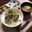 簡単! 牛肉なめ茸丼