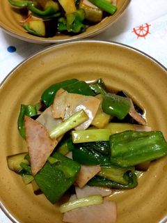 なすとピーマンの黒酢炒め-レシピのメイン写真