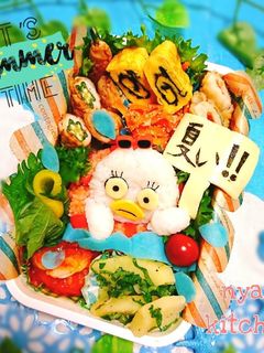 銀魂『バカンス♡エリザベス』夏弁当♡-レシピのメイン写真