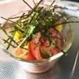 簡単!トマトのサラダ。わさびドレッシング