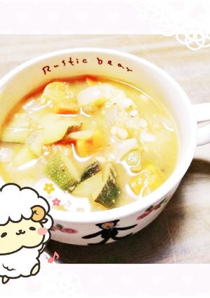 マクロビ☆重ね煮ミネストローネ-レシピのメイン写真