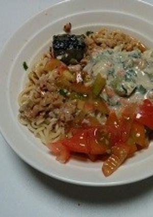 冷製納豆汁風 サッポロ一番 味噌ラーメン-レシピのメイン写真