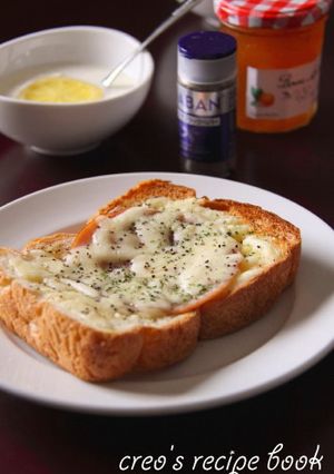 黒胡椒を利かせて♪ハム＆チーズトースト-レシピのメイン写真
