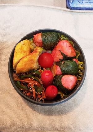 人参ピーマンの塩昆布マヨ炒め♪-レシピのメイン写真