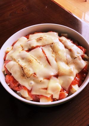 新じゃがとサラダチキンのミートチーズ焼き-レシピのメイン写真
