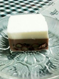 小豆とミルクの二層寒天-レシピのメイン写真