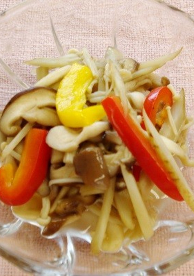 ゴボウとキノコの甘酢炒め-レシピのメイン写真