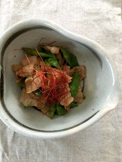 モロッコインゲンと豚バラの甘辛炒め-レシピのメイン写真