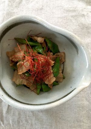 モロッコインゲンと豚バラの甘辛炒め-レシピのメイン写真