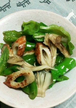 舞茸と甘とう美人の炒め煮-レシピのメイン写真