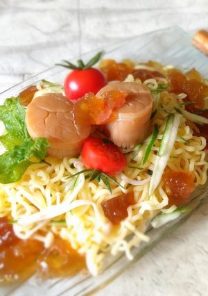 梅ジュレで〜さっぱり冷しサッポロ一番！-レシピのメイン写真